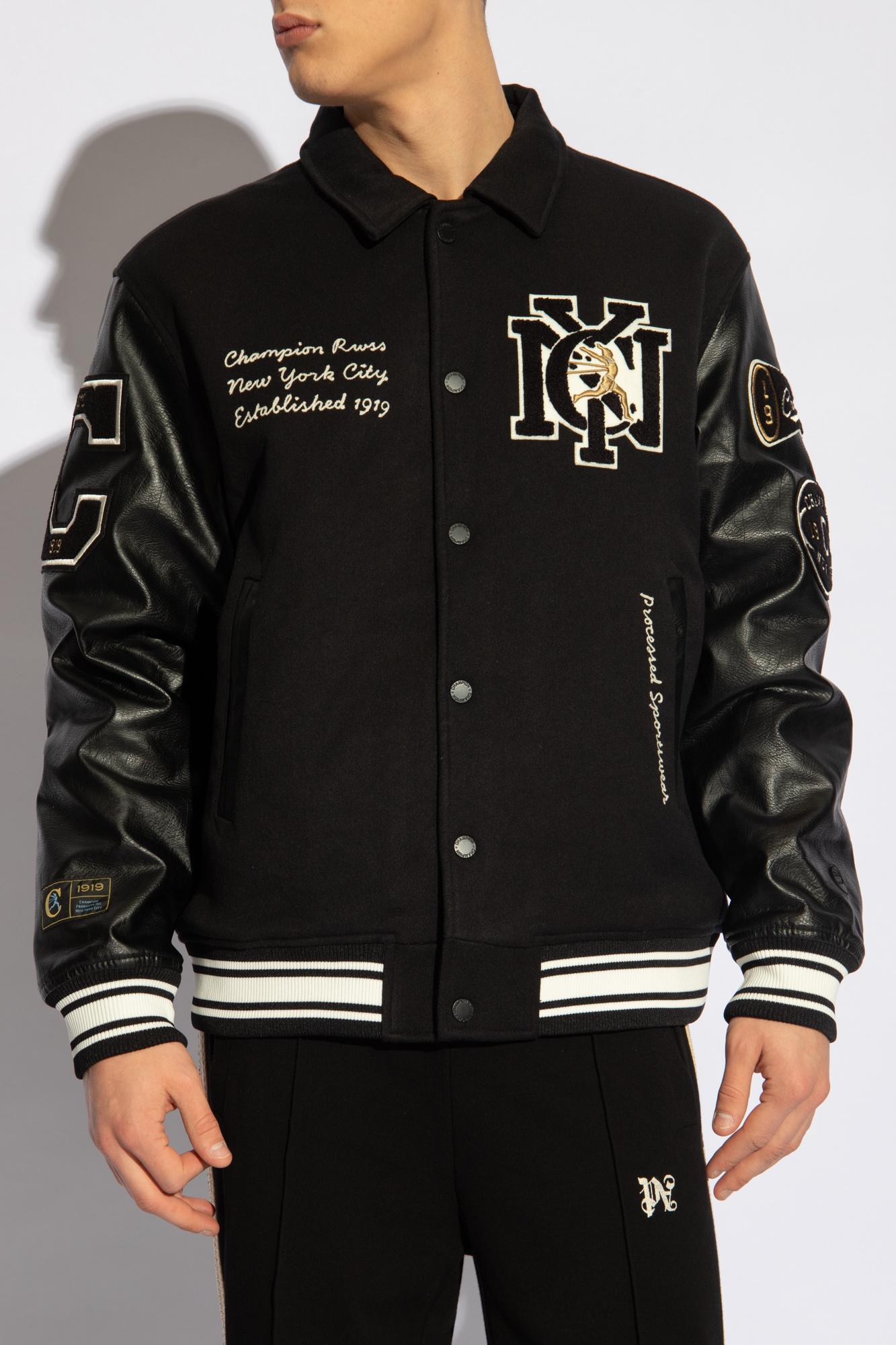 Gold champion sales bomber jacket